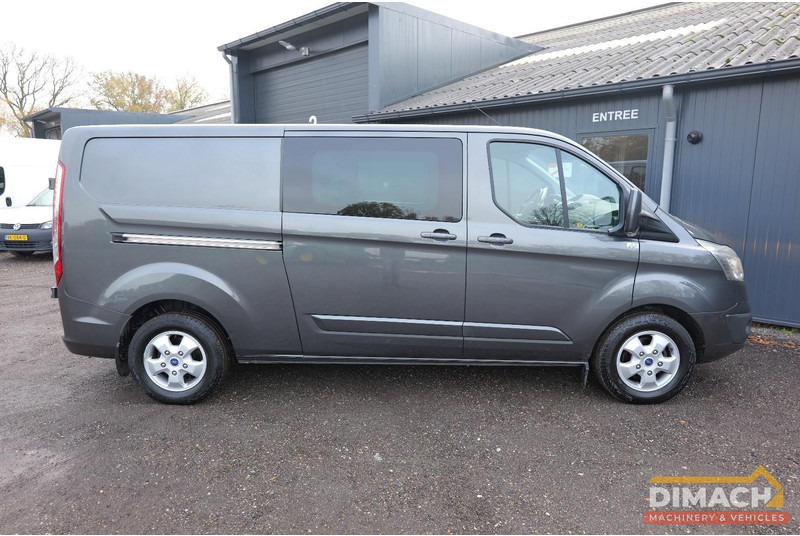 Furgoneta pequeña Ford Transit Custom  Transit L2H1 dubbele cabine, dubbele schuifdeur, grijs kenteken, trekhaak, euro 6, 170pk, top conditie: foto 10