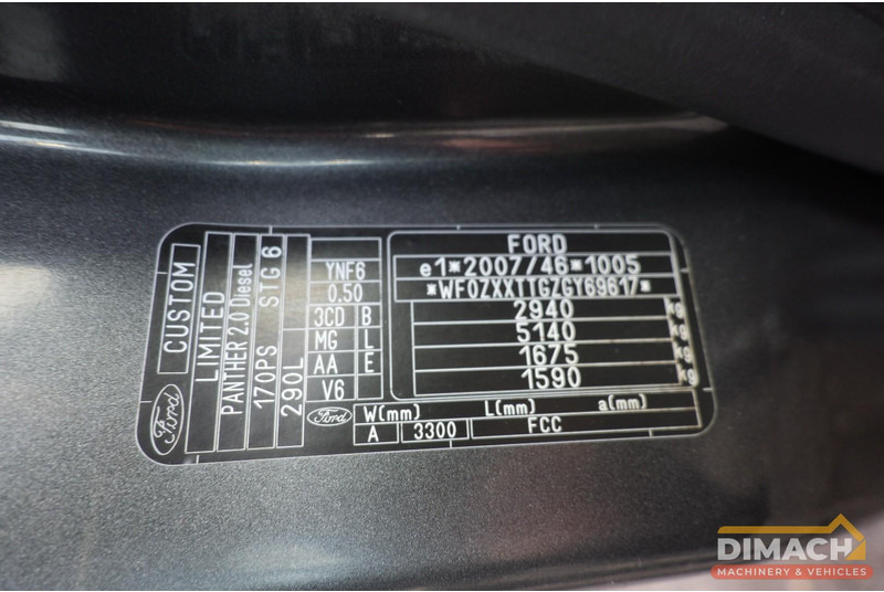 Furgoneta pequeña Ford Transit Custom  Transit L2H1 dubbele cabine, dubbele schuifdeur, grijs kenteken, trekhaak, euro 6, 170pk, top conditie: foto 18