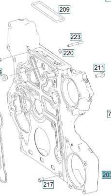 Obudowa rozrządu Mercedes om 936 - Motor: foto 1 Obudowa rozrządu Mercedes om 936 - Motor: foto 1