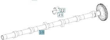 Wałek rozrządu ssący (dolot) Mercedes om 935/936 - Árbol de levas para Camión: foto 1 Wałek rozrządu ssący (dolot) Mercedes om 935/936 - Árbol de levas para Camión: foto 1