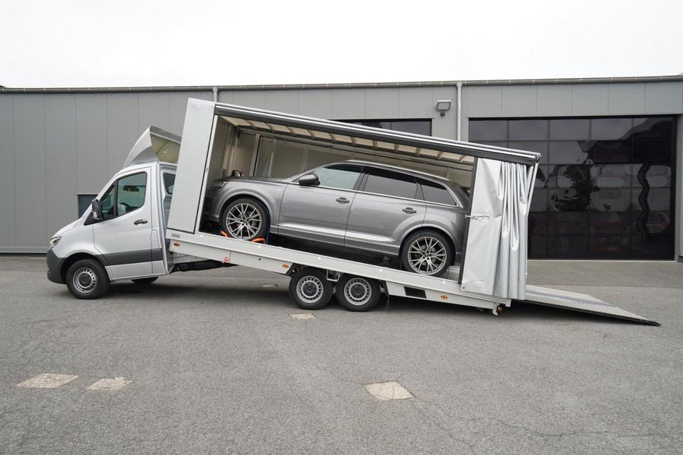 Mercedes-Benz Sprinter 619 ALGEMA BLITZLADER 2 - GESCHLOSSEN - Camión portavehículos, Furgoneta: foto 1 Mercedes-Benz Sprinter 619 ALGEMA BLITZLADER 2 - GESCHLOSSEN - Camión portavehículos, Furgoneta: foto 1