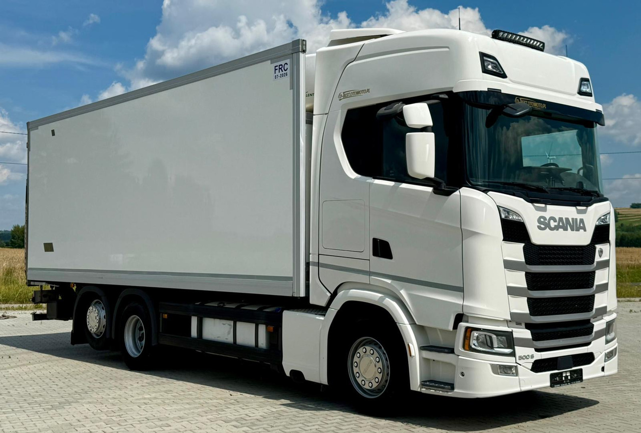 SCANIA S500 / CHŁODNIA / WINDA / 18 PALET / 7.4 M / DRUKARKA / AUTOMAT / NISKI PRZEBIEG / PODNOSZONA OŚ / 2020 ROK - Camión frigorífico: foto 1 SCANIA S500 / CHŁODNIA / WINDA / 18 PALET / 7.4 M / DRUKARKA / AUTOMAT / NISKI PRZEBIEG / PODNOSZONA OŚ / 2020 ROK - Camión frigorífico: foto 1