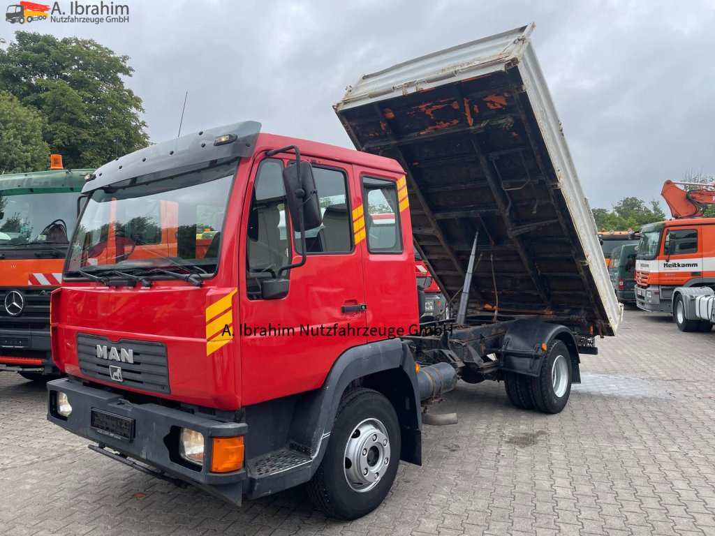 MAN L 2000 Meiller 3 Seitenkipper Rost ja (Aufbau), sonst Zustand gut - Volquete furgoneta: foto 1 MAN L 2000 Meiller 3 Seitenkipper Rost ja (Aufbau), sonst Zustand gut - Volquete furgoneta: foto 1