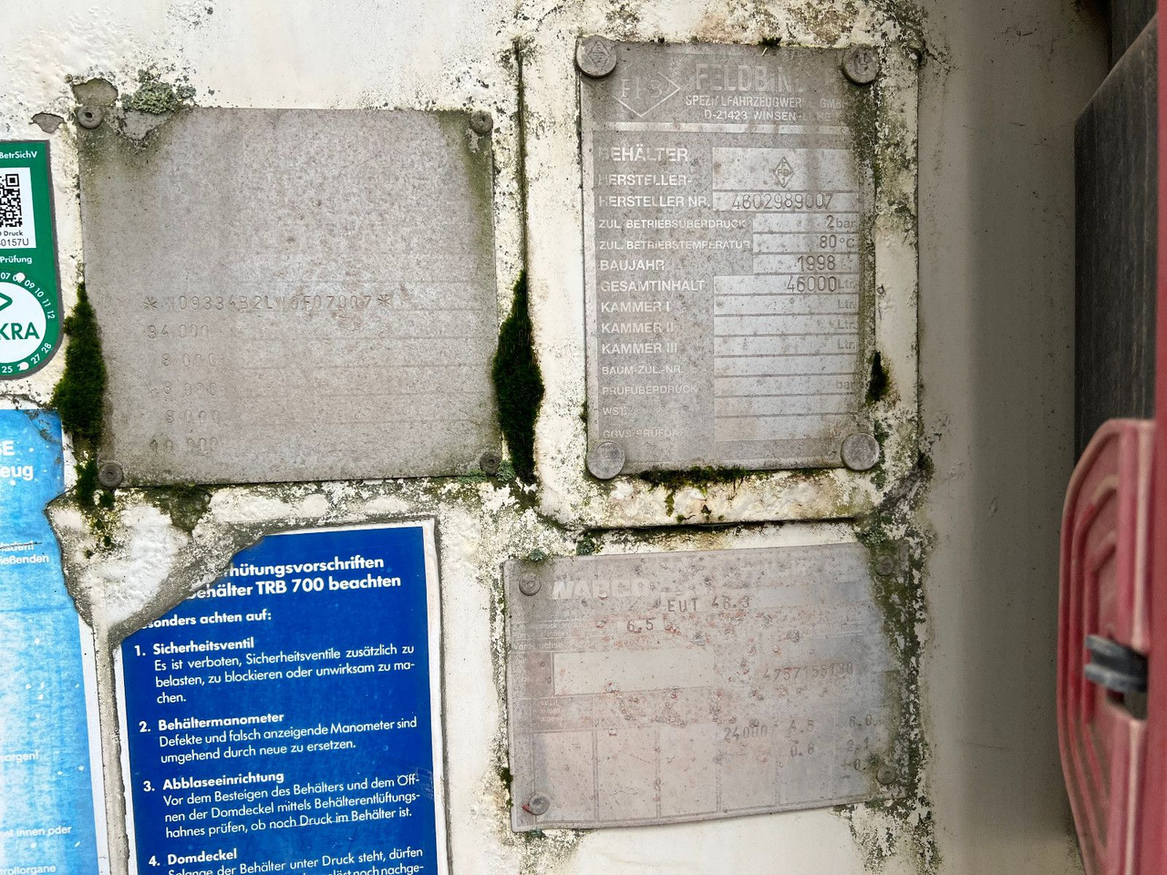 Feldbinder EUT 46,3 - Semirremolque silo: foto 5 Feldbinder EUT 46,3 - Semirremolque silo: foto 5