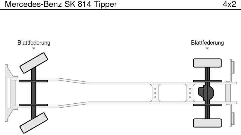 Camión volquete Mercedes-Benz SK 814 Tipper: foto 19