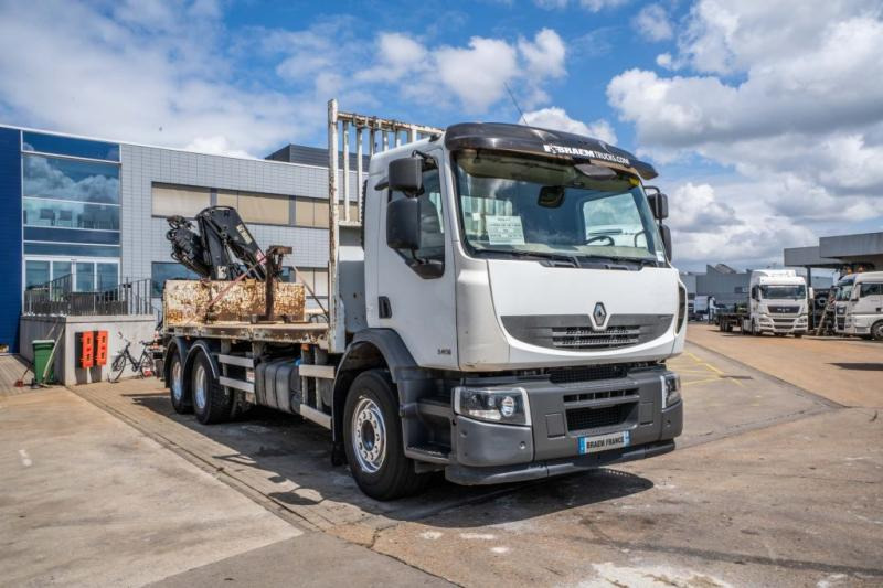 Renault LANDER 340 DXI-6X4+HIAB 14 T/m/3xhydr. - Camión caja abierta, Camión grúa: foto 2 Renault LANDER 340 DXI-6X4+HIAB 14 T/m/3xhydr. - Camión caja abierta, Camión grúa: foto 2