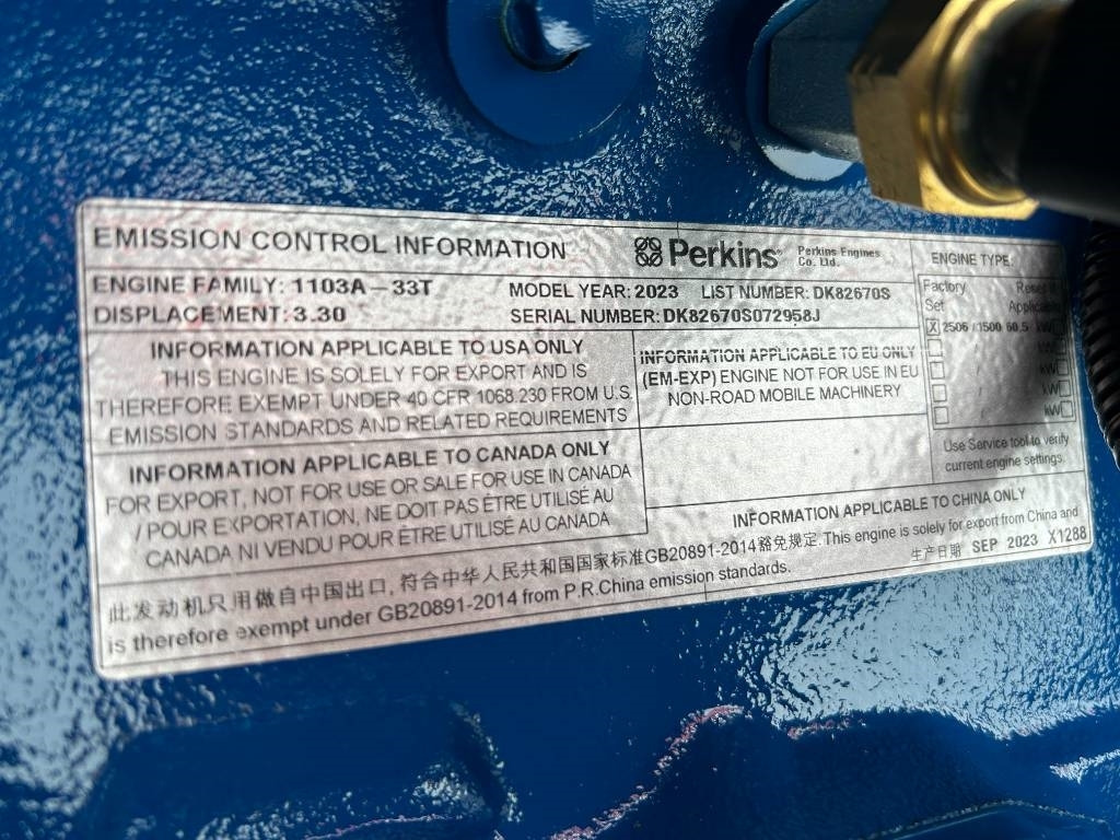 Generador industriale nuevo FG Wilson P55-3 - 55 kVA Genset - DPX-16005: foto 9