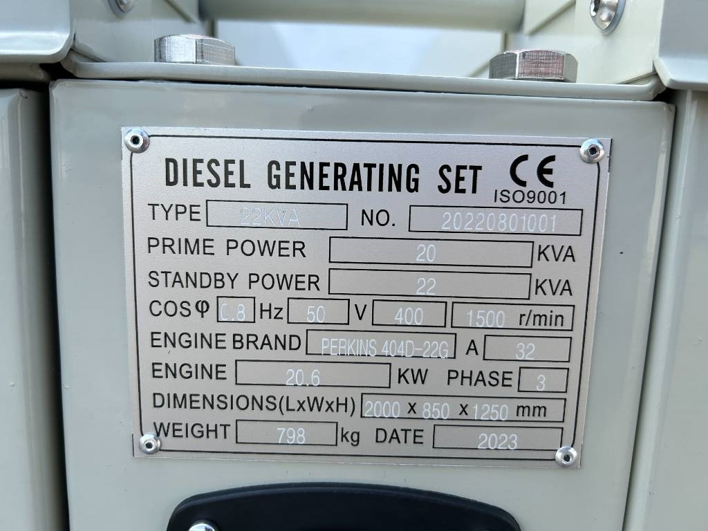 Perkins 404D-22G - 22 kVA Generator - DPX-19801 - Generador industriale: foto 4 Perkins 404D-22G - 22 kVA Generator - DPX-19801 - Generador industriale: foto 4