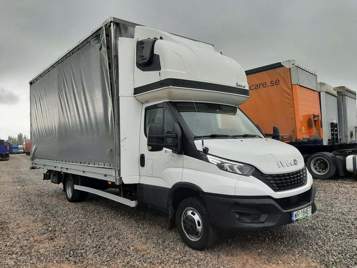 Furgoneta con caja de lona IVECO/PKSRATRANS 50C PLANDEKA: foto 1