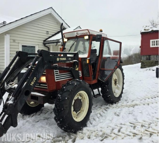 1986 Fiat 80-90 MVA FRI TRAKTOR MED FRONSKUFFE OG TRIMA FRONTLASTER - Tractor: foto 1 1986 Fiat 80-90 MVA FRI TRAKTOR MED FRONSKUFFE OG TRIMA FRONTLASTER - Tractor: foto 1