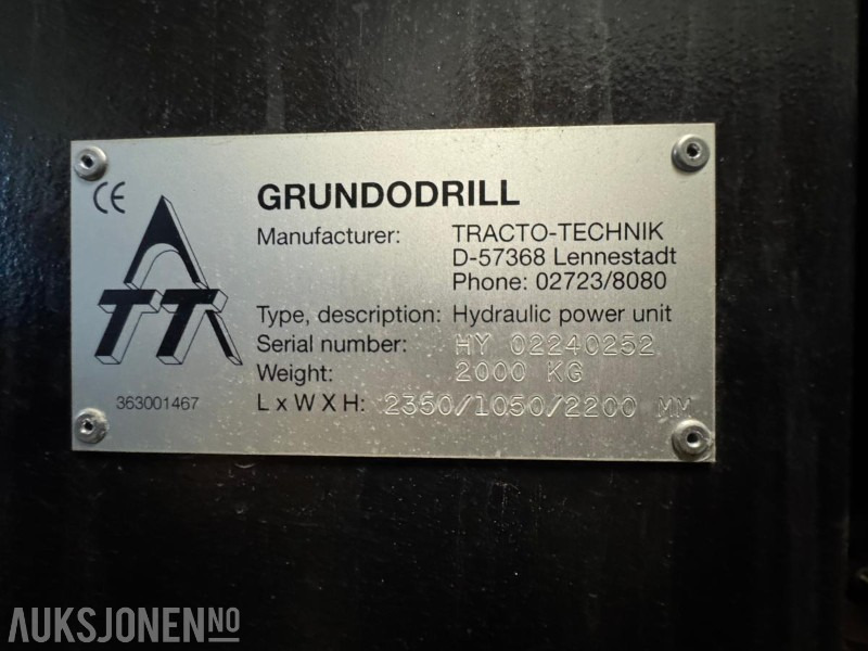 2002 Komplett styrt borerigg – Tracto-Technik Grundodrill 10S med container, mikser, kraftenhet, tracking - Perforadora: foto 2 2002 Komplett styrt borerigg – Tracto-Technik Grundodrill 10S med container, mikser, kraftenhet, tracking - Perforadora: foto 2