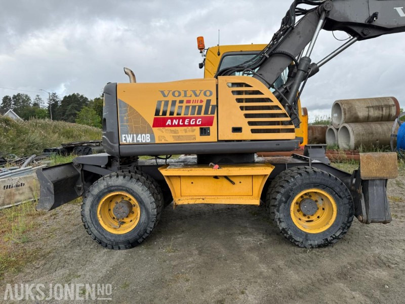 2006 Volvo EW140B Hjulgraver m/pallegaffel og skuff - Steelwrist tiltrotator. - Excavadora: foto 4 2006 Volvo EW140B Hjulgraver m/pallegaffel og skuff - Steelwrist tiltrotator. - Excavadora: foto 4