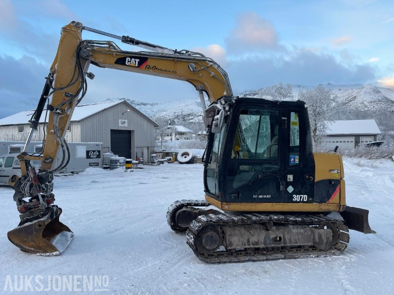 2012 Cat 307D Gravemaskin, Tiltrotator, S50, 8392 timer, sertifisert til Juli 2026 - Excavadora: foto 2 2012 Cat 307D Gravemaskin, Tiltrotator, S50, 8392 timer, sertifisert til Juli 2026 - Excavadora: foto 2