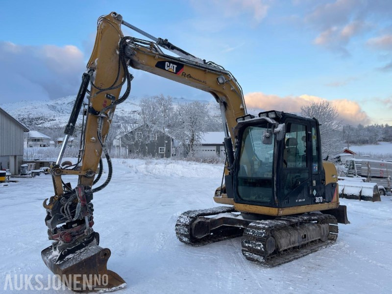 2012 Cat 307D Gravemaskin, Tiltrotator, S50, 8392 timer, sertifisert til Juli 2026 - Excavadora: foto 1 2012 Cat 307D Gravemaskin, Tiltrotator, S50, 8392 timer, sertifisert til Juli 2026 - Excavadora: foto 1