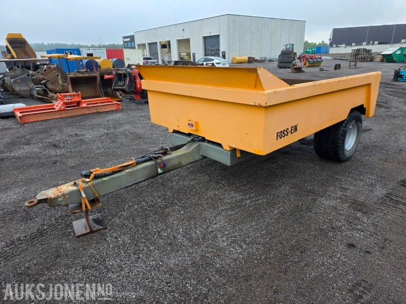 2012 Foss-eik dumperhenger hydraulisk med baklem - Tillatt totaltvekt 10400 kg - Equipo de construcción: foto 1 2012 Foss-eik dumperhenger hydraulisk med baklem - Tillatt totaltvekt 10400 kg - Equipo de construcción: foto 1