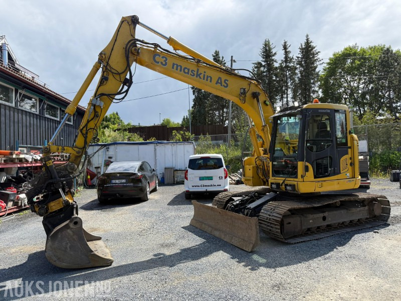 2015 Komatsu PC138US-10 beltegraver, GPS, Tiltrotator, Smøring, Kamera - Excavadora: foto 1 2015 Komatsu PC138US-10 beltegraver, GPS, Tiltrotator, Smøring, Kamera - Excavadora: foto 1