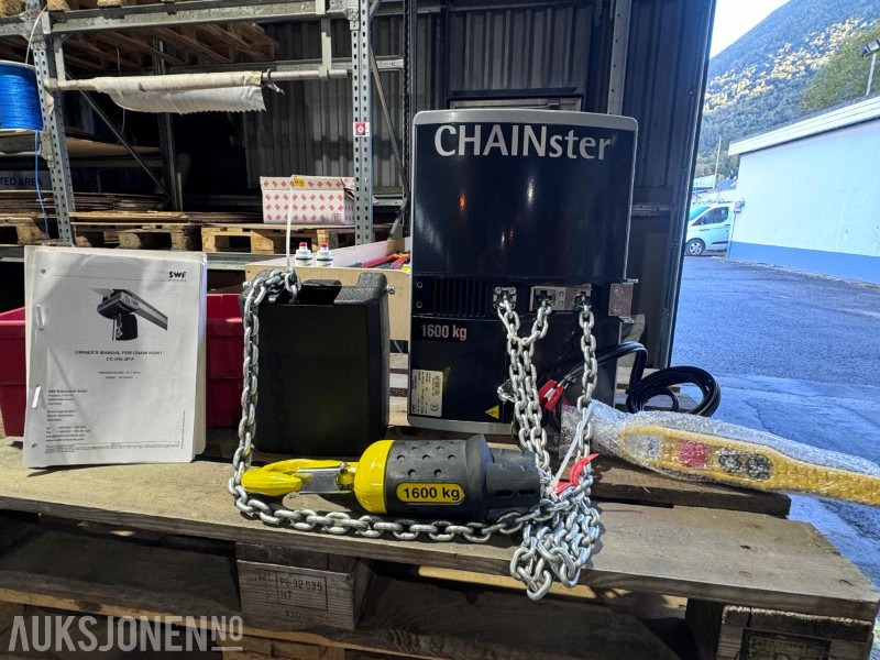 2015 SWF - Chainster 1600 kg - CC-045.2P-F - Elektrisk kjetting talje - Med kabelkontroll - Ubrukt i eske - Equipo de construcción: foto 1 2015 SWF - Chainster 1600 kg - CC-045.2P-F - Elektrisk kjetting talje - Med kabelkontroll - Ubrukt i eske - Equipo de construcción: foto 1