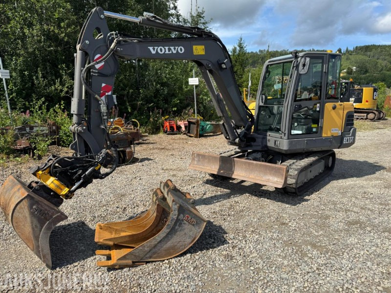 2015 Volvo EC55C GRAVEMASKIN MED KUN 1556 TIMER PÅ TELLEREN - Excavadora: foto 2 2015 Volvo EC55C GRAVEMASKIN MED KUN 1556 TIMER PÅ TELLEREN - Excavadora: foto 2