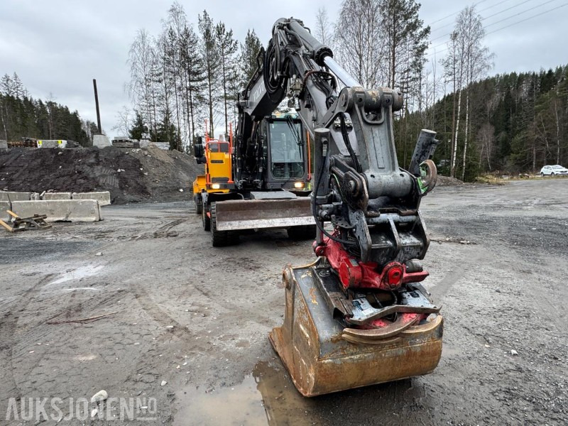 Excavadora 2016 Volvo EW160E hjulgraver med henger / rototilt / skuffe: foto 8