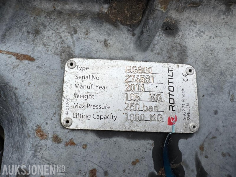 Excavadora 2016 Volvo EW160E hjulgraver med henger / rototilt / skuffe: foto 15