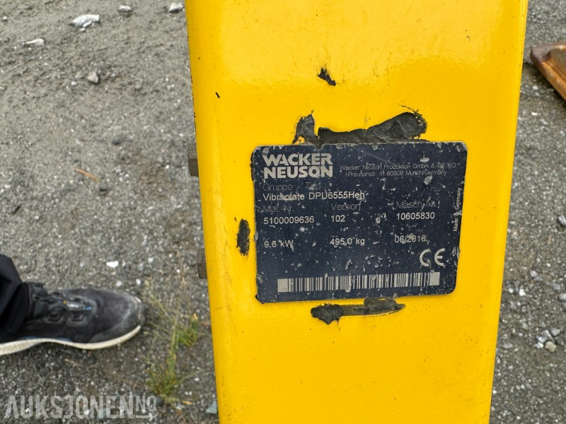 2016 Wacker neuson Vibroplate DPU6555Heh - Rep-objekt - Rodillo: foto 3 2016 Wacker neuson Vibroplate DPU6555Heh - Rep-objekt - Rodillo: foto 3