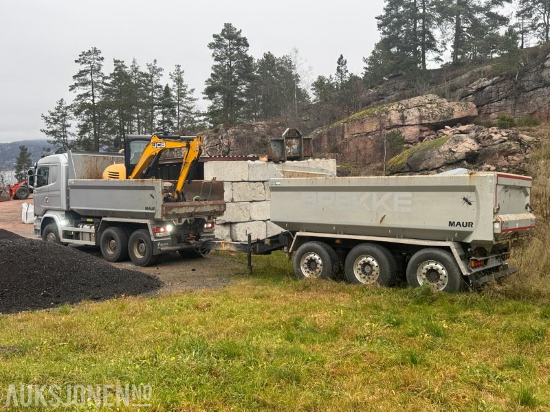 2017 Scania R730 tippbil med Maur trippelkjerre / EURO 6 / 6X4 - Camión volquete: foto 2 2017 Scania R730 tippbil med Maur trippelkjerre / EURO 6 / 6X4 - Camión volquete: foto 2