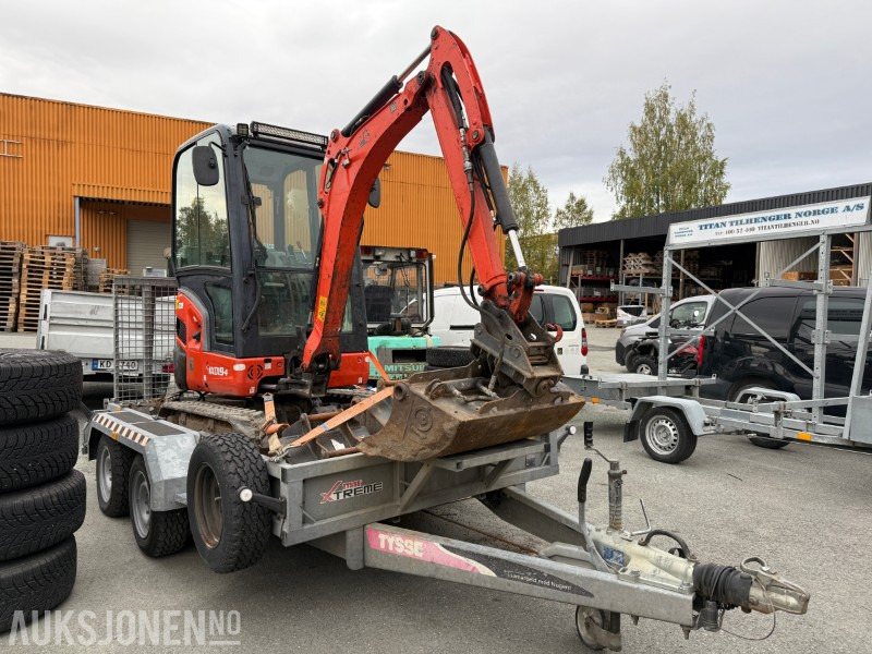 2018 Kubota KX019-4 minigraver m/ Tysse XTREME maskinhenger - Miniexcavadora: foto 2 2018 Kubota KX019-4 minigraver m/ Tysse XTREME maskinhenger - Miniexcavadora: foto 2