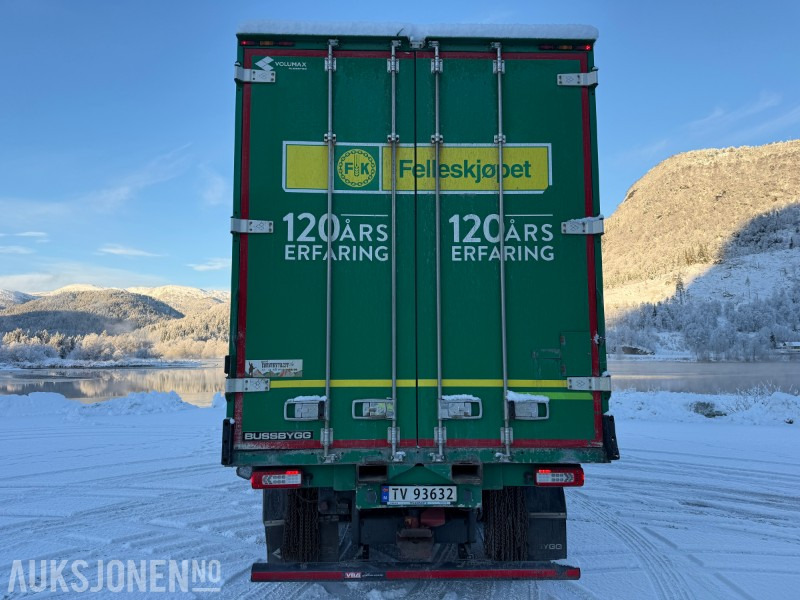 2018 Volvo FH 540 8X4 Skapbil med Bussbygg Volumax påbygg - Eu godkjent - Servicehistorikk - Camión caja cerrada: foto 4 2018 Volvo FH 540 8X4 Skapbil med Bussbygg Volumax påbygg - Eu godkjent - Servicehistorikk - Camión caja cerrada: foto 4
