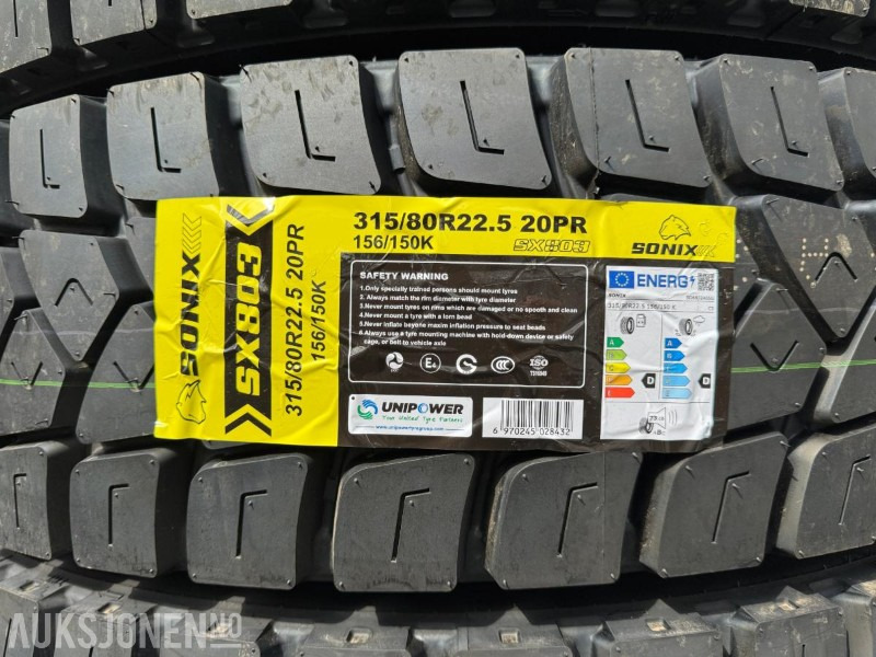 2025 Sonix lastebildekk / Anleggsdekk / 315/80R22.5 - Camión: foto 4 2025 Sonix lastebildekk / Anleggsdekk / 315/80R22.5 - Camión: foto 4