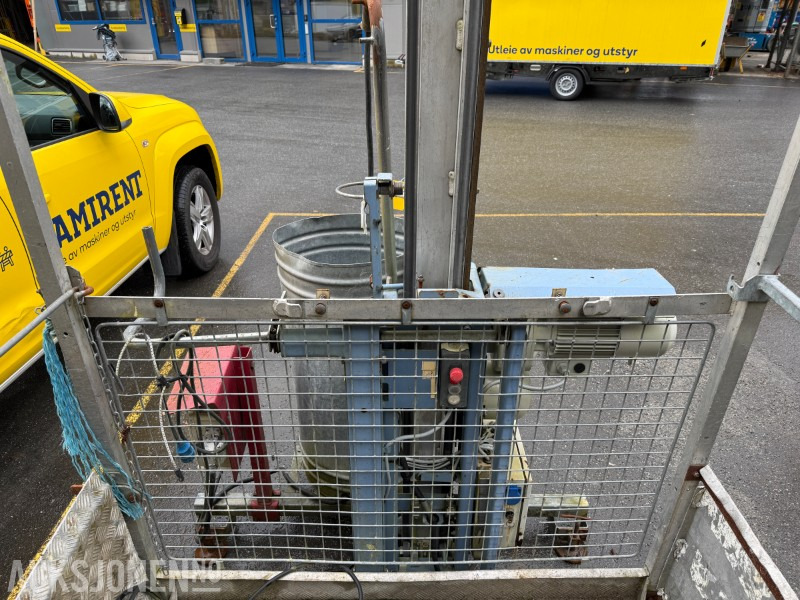 Geda 300Z / ZG Vareheis / byggeheis – 300 kg – komplett med mast - Plataforma elevadora: foto 5 Geda 300Z / ZG Vareheis / byggeheis – 300 kg – komplett med mast - Plataforma elevadora: foto 5