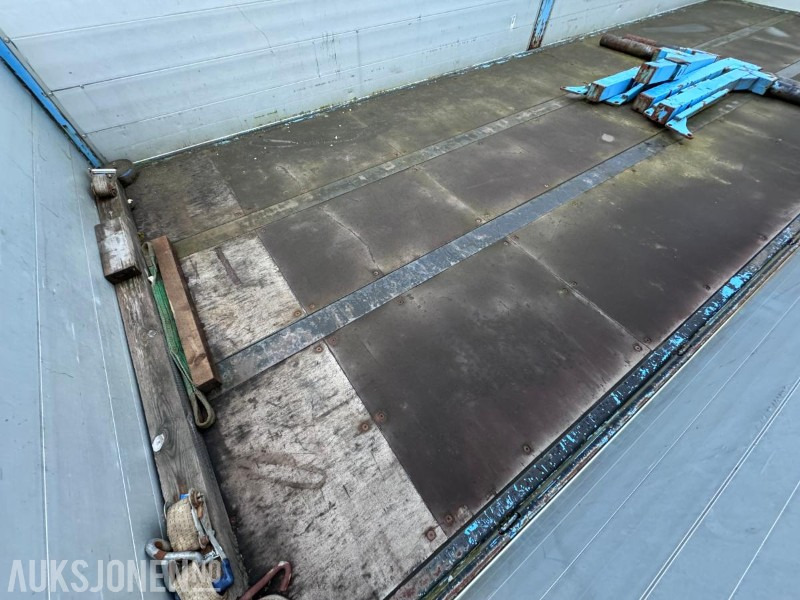 Remolque 2002 Goebel & Sohn Containerchassi / Boggi kjerre med Kögel ER 74 Vekselflak med aluminiumskarmer - Supersingel hjul: foto 10