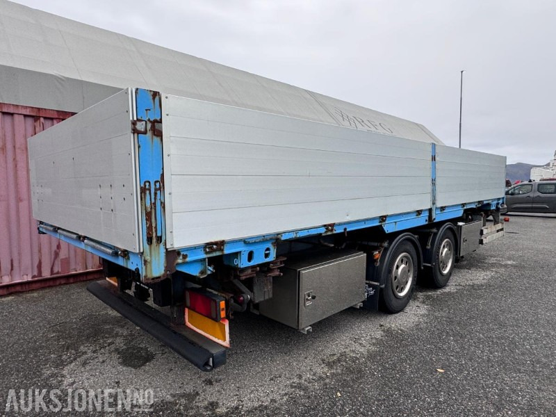 Remolque 2002 Goebel & Sohn Containerchassi / Boggi kjerre med Kögel ER 74 Vekselflak med aluminiumskarmer - Supersingel hjul: foto 6