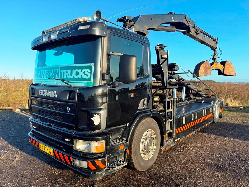 Scania P94-260 Palfinger crane PK 15002. rotor and hydr. for grabbe. - Camión con equipo de cable: foto 2 Scania P94-260 Palfinger crane PK 15002. rotor and hydr. for grabbe. - Camión con equipo de cable: foto 2