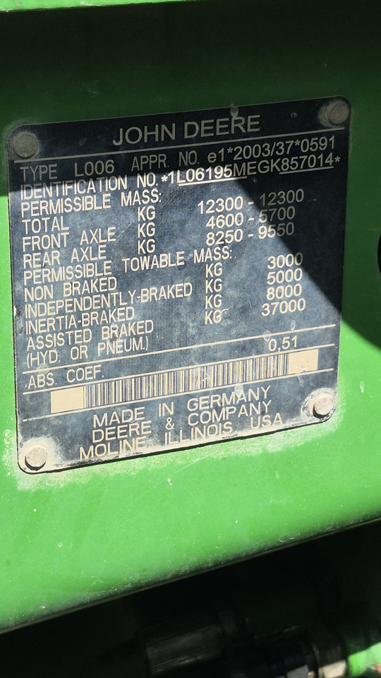 Tractor JOHN DEERE 6195M: foto 11 Tractor JOHN DEERE 6195M: foto 11