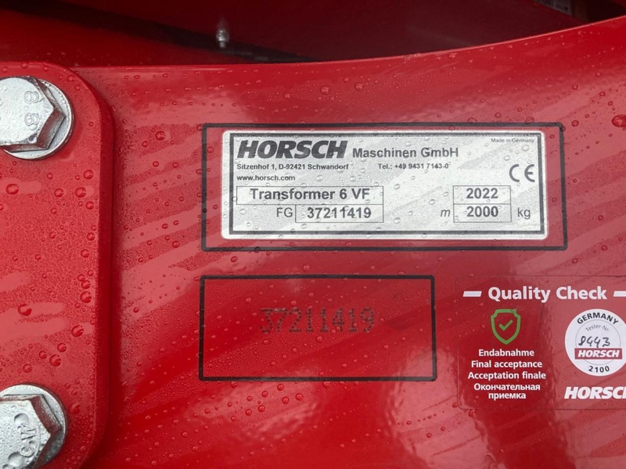 HORSCH TRANSFORMER6 VF - Equipo para trabajo del suelo: foto 5 HORSCH TRANSFORMER6 VF - Equipo para trabajo del suelo: foto 5