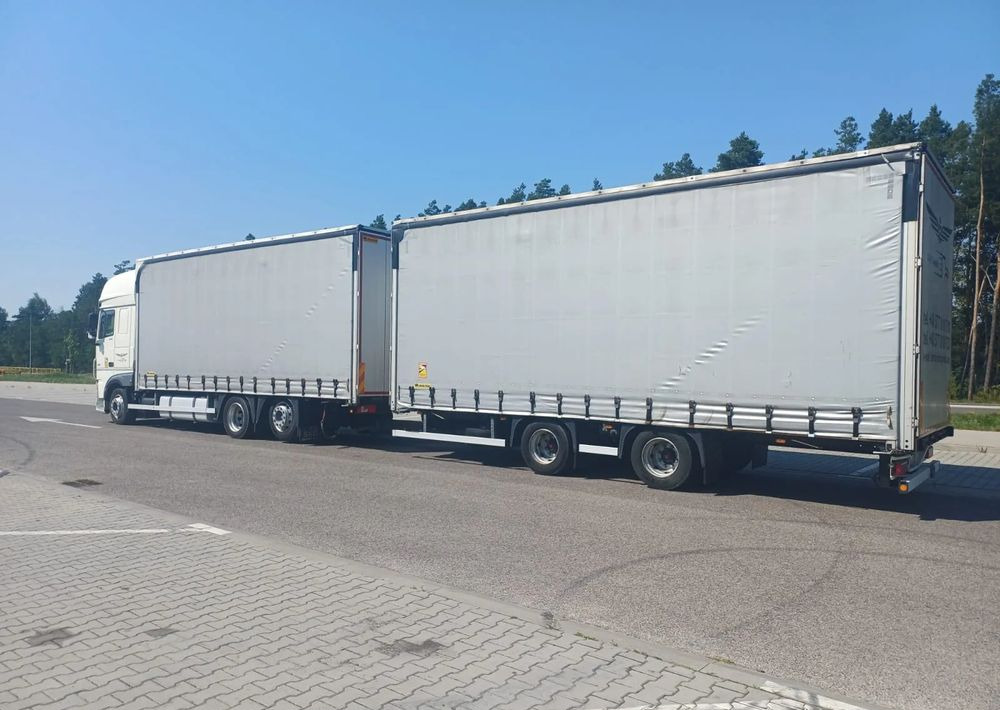 Camión lona DAF XF 480 SUPER SPACE CAB / ZESTAW TANDEM PRZEJAZDOWY 120 M3 / SSC / ACC /EURO 6: foto 8