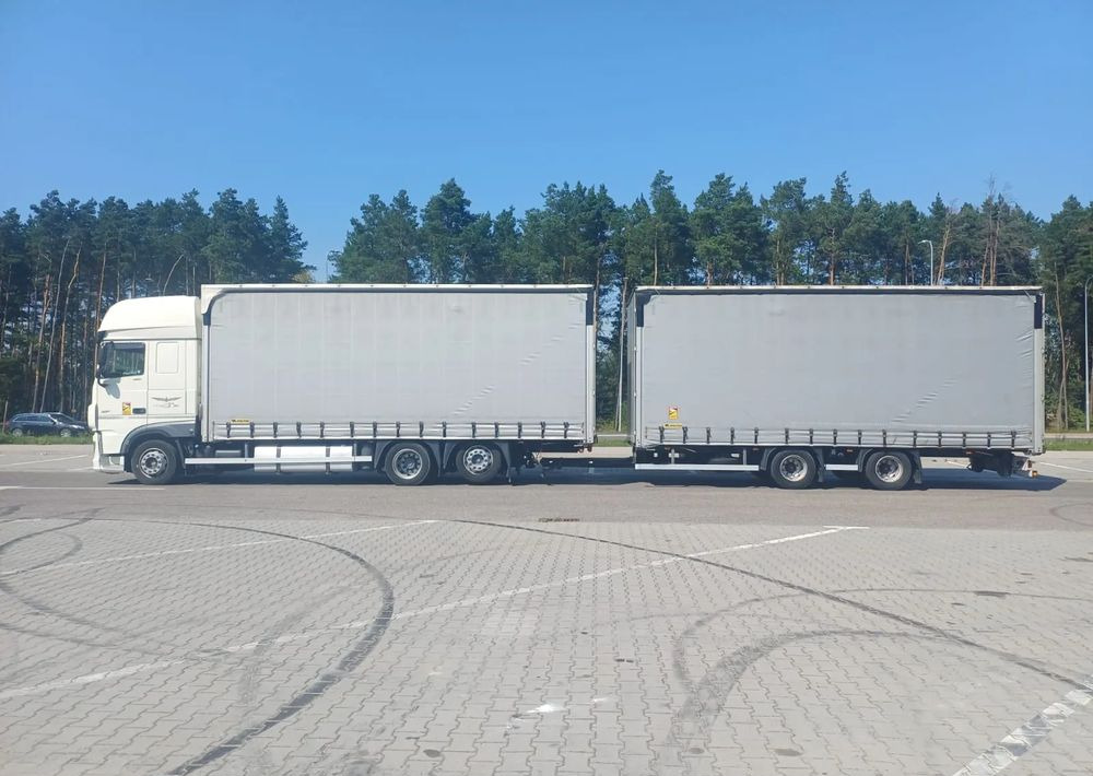 Camión lona DAF XF 480 SUPER SPACE CAB / ZESTAW TANDEM PRZEJAZDOWY 120 M3 / SSC / ACC /EURO 6: foto 7