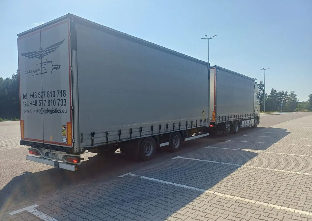 Camión lona DAF XF 480 SUPER SPACE CAB / ZESTAW TANDEM PRZEJAZDOWY 120 M3 / SSC / ACC /EURO 6: foto 13