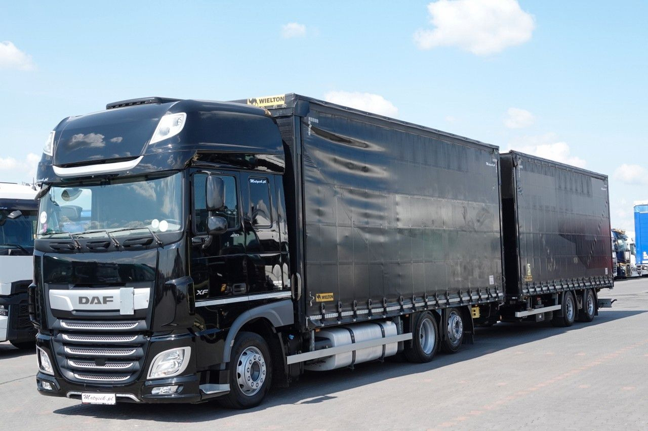 DAF XF 480 / ZESTAW TANDEM / 120 M3 / PRZEJAZDOWY / - Camión lona: foto 3 DAF XF 480 / ZESTAW TANDEM / 120 M3 / PRZEJAZDOWY / - Camión lona: foto 3