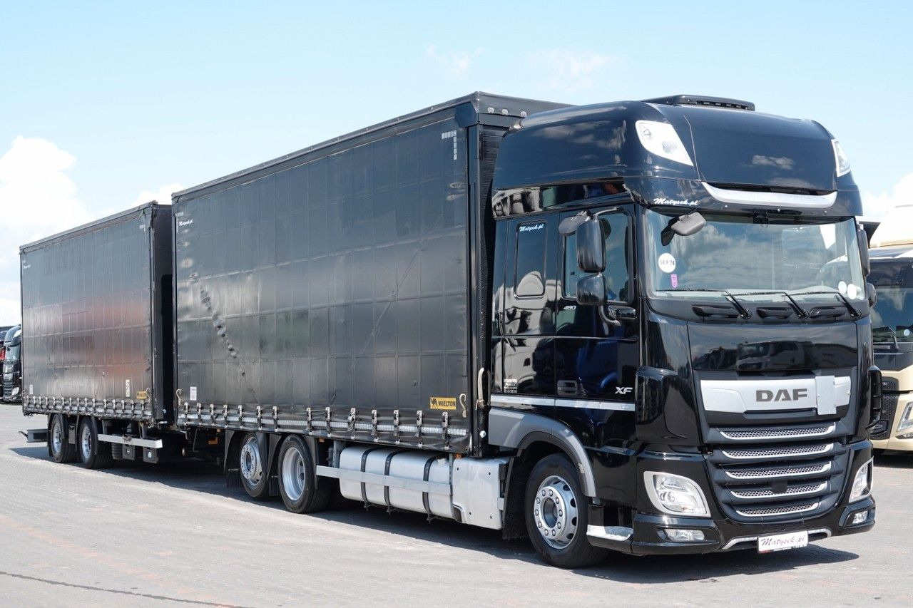 DAF XF 480 / ZESTAW TANDEM / 120 M3 / PRZEJAZDOWY / - Camión lona: foto 2 DAF XF 480 / ZESTAW TANDEM / 120 M3 / PRZEJAZDOWY / - Camión lona: foto 2