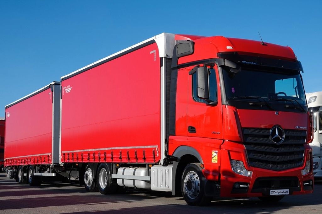 Mercedes-Benz ACTROS 2548 / ZESTAW TANDEM 120 M3 / PRZEJAZDOWY - Camión lona: foto 4 Mercedes-Benz ACTROS 2548 / ZESTAW TANDEM 120 M3 / PRZEJAZDOWY - Camión lona: foto 4