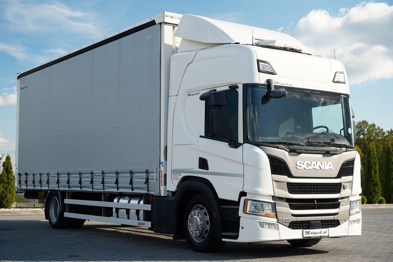 Scania SCANIA P 280 / SOLÓWKA / 4X2 / MEGA / I-PARK CO - Camión lona: foto 1 Scania SCANIA P 280 / SOLÓWKA / 4X2 / MEGA / I-PARK CO - Camión lona: foto 1