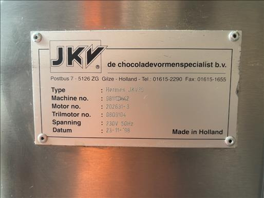 Maquinaria de alimentación JKV Hermes JKV30 Chocolate tempering machine: foto 8 Maquinaria de alimentación JKV Hermes JKV30 Chocolate tempering machine: foto 8