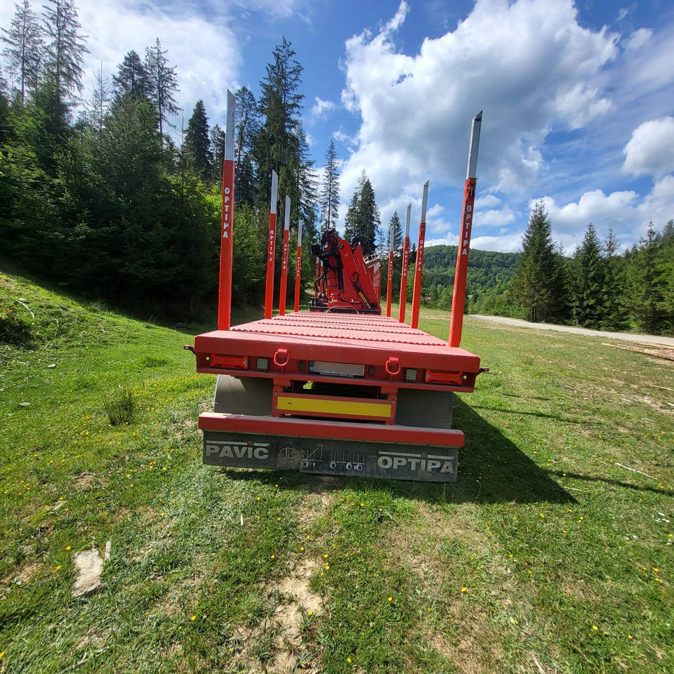 Camión forestal, Camión grúa para transporte de madera VOLVO FMX 500: foto 16