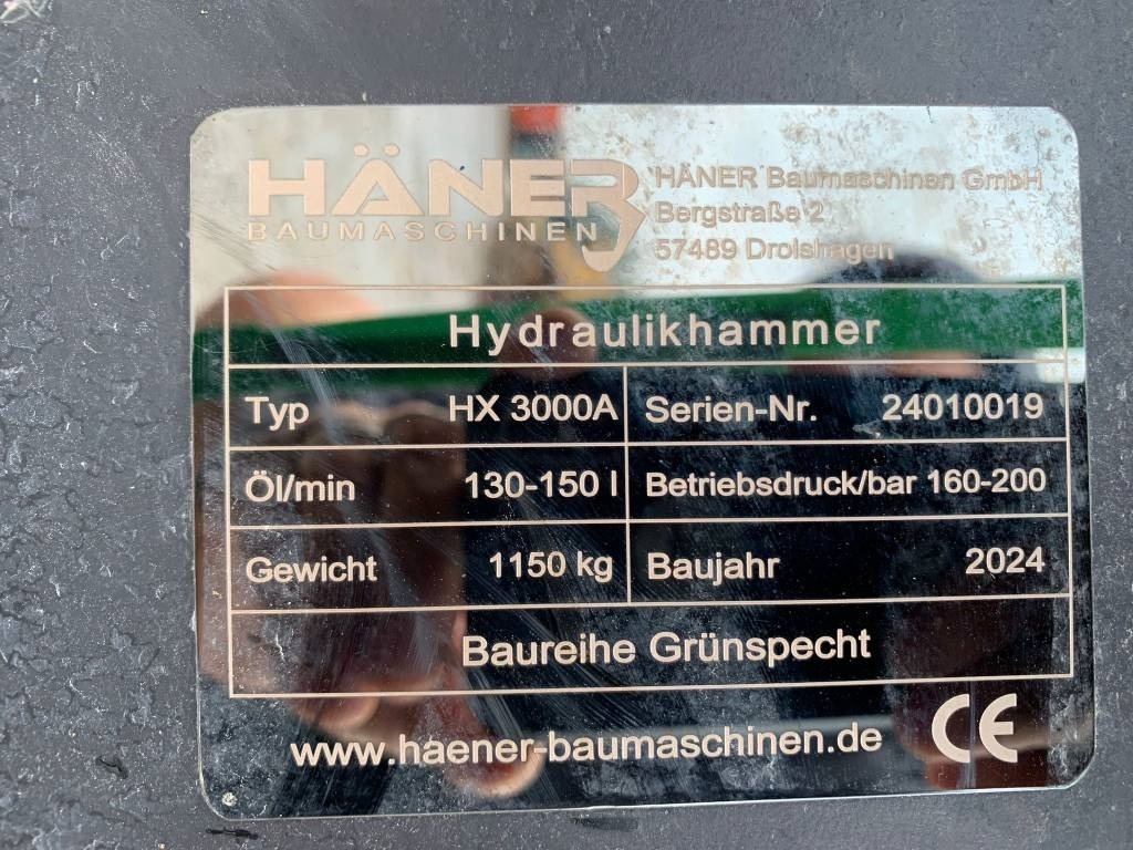 Haner HX3000A NEW - Martillo hidráulico para Maquinaria de construcción: foto 4 Haner HX3000A NEW - Martillo hidráulico para Maquinaria de construcción: foto 4