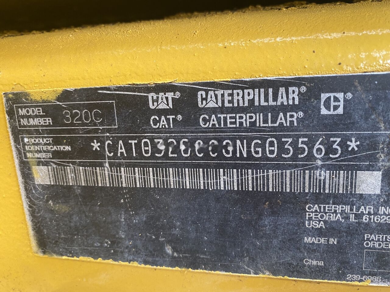 Excavadora de cadenas Caterpillar 320C: foto 7