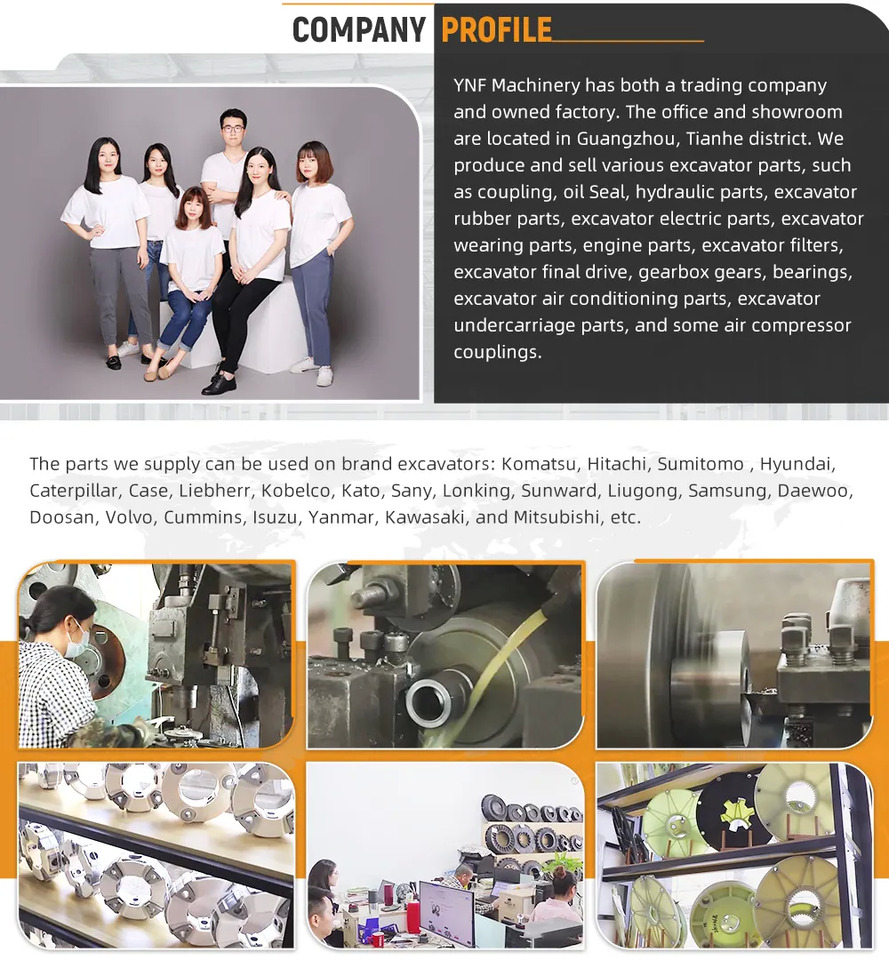 Embrague y piezas YNF CF-A-050-S0 CF-A-050-O0 Excavator Engine Hydraulic Pump Coupling Size 50 50A 50AS Rubber Coupling: foto 7 Embrague y piezas YNF CF-A-050-S0 CF-A-050-O0 Excavator Engine Hydraulic Pump Coupling Size 50 50A 50AS Rubber Coupling: foto 7