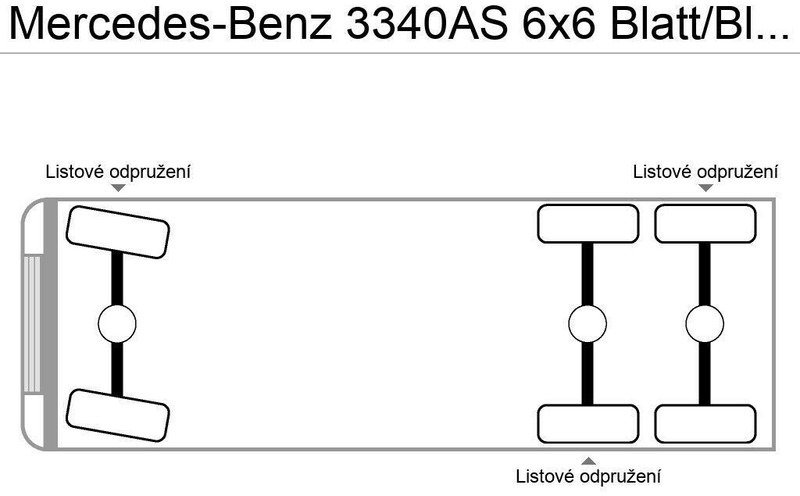 Mercedes-Benz 3340AS 6x6 Blatt/Blatt German Truck - Cabeza tractora: foto 3 Mercedes-Benz 3340AS 6x6 Blatt/Blatt German Truck - Cabeza tractora: foto 3