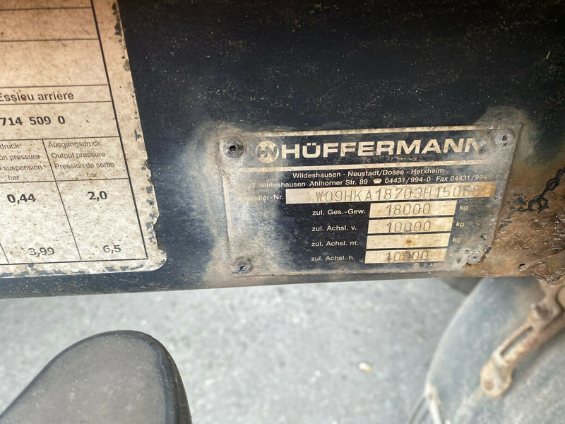 Huffermann HKA 1870 Abrollanhänger - Remolque portacontenedore/ Intercambiable: foto 3 Huffermann HKA 1870 Abrollanhänger - Remolque portacontenedore/ Intercambiable: foto 3