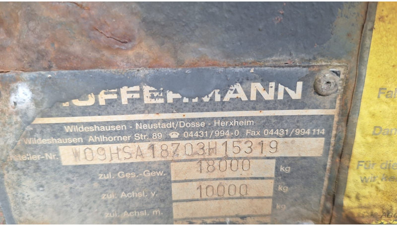Huffermann HSA 1870 Abrollanhänger - Remolque portacontenedore/ Intercambiable: foto 5 Huffermann HSA 1870 Abrollanhänger - Remolque portacontenedore/ Intercambiable: foto 5